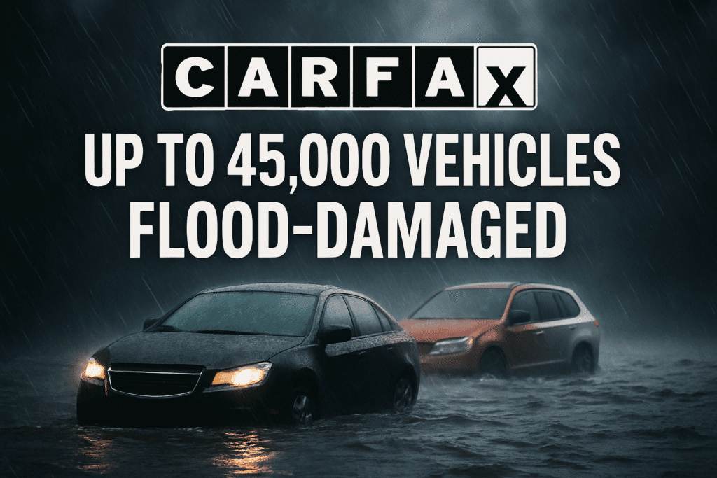 Buyer Beware: Navigating the Surge of 45,000 Flood-Damaged Cars in the 2025 Used Car Market carfax up to 45 000 vehicles flood damaged in mid year storms 889358